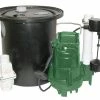 Zoeller 115 V Single Port Drain Pump System with Polypropylene Basin & Lid -Zoeller Shop Query 113