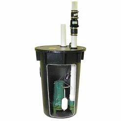 Zoeller 912 Series 115V 1/2 hp 115 gpm Polyethylene Sewage Pump and Basin System with 20 ft. Cord