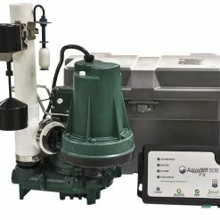 Zoeller Aquanot® Fit 508 1/3 hp Combination Primary and Battery Backup Sump Pump System