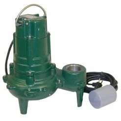 Zoeller Waste Mate 115V 1HP Sewage Pump With Variable Level Float Switch